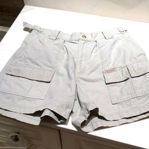 Columbia khaki hiking shorts adjustable waist Womens sz 6